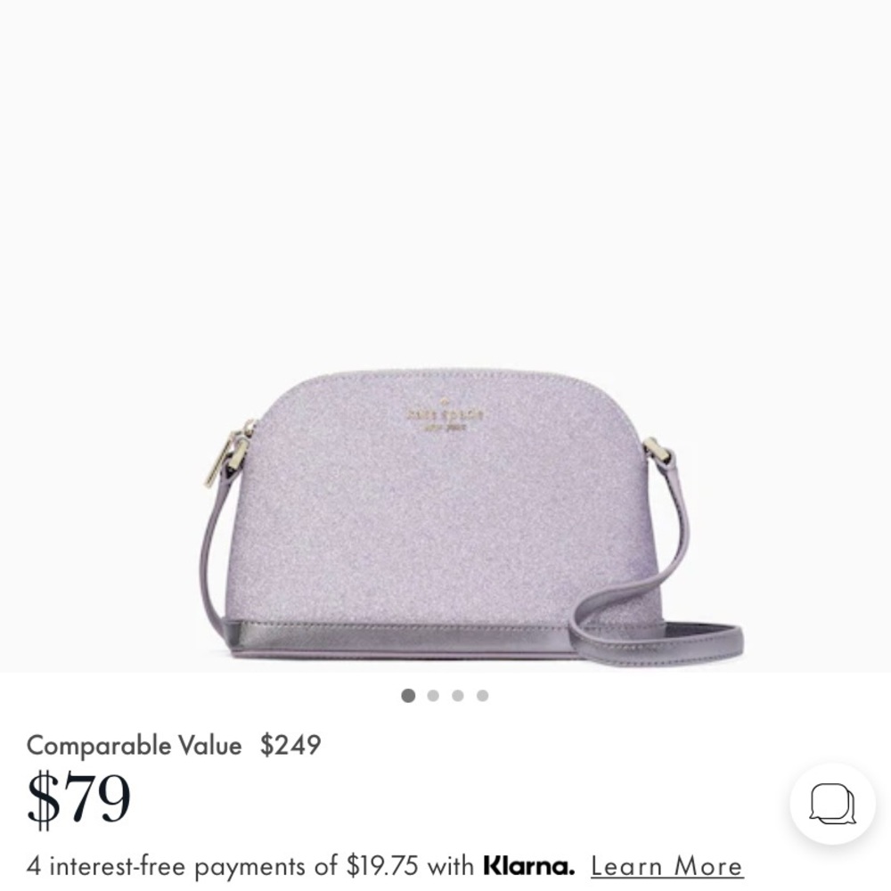 Kate Spade Purple Glitter Cross Body